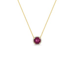 Load image into Gallery viewer, round-halo-pink-sapphire-1-carat-necklace-in-FDPD10984GSADRPI-1.00CT-NL-YG-CS

