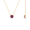 Load image into Gallery viewer, round-halo-pink-sapphire-1-carat-necklace-in-FDPD10984GSADRPI-1.00CT-NL-YG-CS