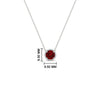 Load image into Gallery viewer, round-halo-ruby-1-carat-necklace-in-FDPD10984GRUDR-1.00CT-NL-WG-CS