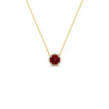 Load image into Gallery viewer, round-halo-ruby-1-carat-necklace-in-FDPD10984GRUDR-1.00CT-NL-YG-CS