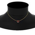 Thumbnail 90 - round-halo-ruby-1-carat-necklace-in-FDPD10984GRUDR-1.00CT-NL-YG-CS