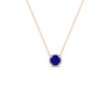 Load image into Gallery viewer, round-halo-sapphire-1-carat-necklace-in-FDPD10984GSABL-1.00CT-NL-RG-CS