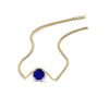 Load image into Gallery viewer, round-halo-sapphire-1-carat-necklace-in-FDPD10984GSABL-1.00CT-NL-YG-CS