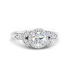 Load image into Gallery viewer, round-lab-created-diamond-halo-ring-with-leaf-design-in-white-gold-FD9827ROR-NL-WG.jpg?v=1770891318