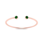 Load image into Gallery viewer, round-minimalist-open-emerald-stacking-ring-in-rose-gold-FD9404RORGEMGR-NL-RG.jpg
