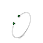 Load image into Gallery viewer, round-minimalist-open-emerald-stacking-ring-in-white-gold-FD9404RORGEMGR-NL-WG.jpg
