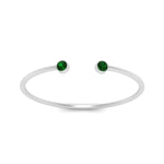 Load image into Gallery viewer, round-minimalist-open-emerald-stacking-ring-in-white-gold-FD9404RORGEMGR-NL-WG.jpg
