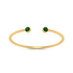 Load image into Gallery viewer, round-minimalist-open-emerald-stacking-ring-in-yellow-gold-FD9404RORGEMGR-NL-YG.jpg
