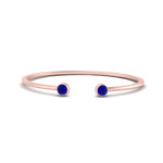 Load image into Gallery viewer, round-minimalist-open-sapphire-stacking-ring-in-rose-gold-FD9404RORGSABL-NL-RG.jpg

