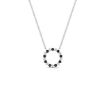 Load image into Gallery viewer, round-open-circle-1-carat-black-diamond-pendant-in-FDPD11271GBLACK-1.00CT-NL-WG
