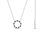 Load image into Gallery viewer, round-open-circle-1-carat-black-diamond-pendant-in-FDPD11271GBLACK-1.00CT-NL-WG
