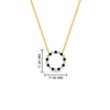 Load image into Gallery viewer, round-open-circle-1-carat-black-diamond-pendant-in-FDPD11271GBLACK-1.00CT-NL-YG
