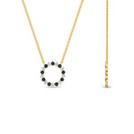 Load image into Gallery viewer, round-open-circle-1-carat-black-diamond-pendant-in-FDPD11271GBLACK-1.00CT-NL-YG
