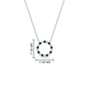 Load image into Gallery viewer, round-open-circle-1-carat-emerald-pendant-in-FDPD11271GEMGR-1.00CT-NL-WG