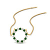 Load image into Gallery viewer, round-open-circle-1-carat-emerald-pendant-in-FDPD11271GEMGR-1.00CT-NL-YG