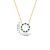 Load image into Gallery viewer, round-open-circle-1-carat-emerald-pendant-in-FDPD11271GEMGR-1.00CT-NL-YG