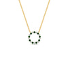 Load image into Gallery viewer, round-open-circle-1-carat-emerald-pendant-in-FDPD11271GEMGR-1.00CT-NL-YG
