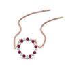 Load image into Gallery viewer, round-open-circle-1-carat-pink-sapphire-pendant-in-FDPD11271GSADRPI-1.00CT-NL-RG