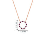 Load image into Gallery viewer, round-open-circle-1-carat-pink-sapphire-pendant-in-FDPD11271GSADRPI-1.00CT-NL-RG
