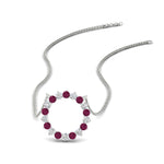 Load image into Gallery viewer, round-open-circle-1-carat-pink-sapphire-pendant-in-FDPD11271GSADRPI-1.00CT-NL-WG
