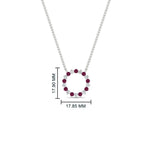 Load image into Gallery viewer, round-open-circle-1-carat-pink-sapphire-pendant-in-FDPD11271GSADRPI-1.00CT-NL-WG
