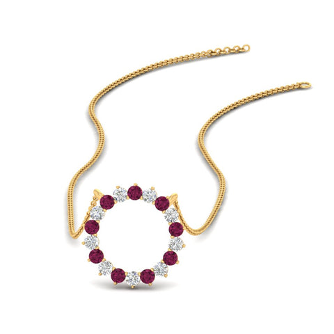 round-open-circle-1-carat-pink-sapphire-pendant-in-FDPD11271GSADRPI-1.00CT-NL-YG