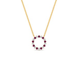 Load image into Gallery viewer, round-open-circle-1-carat-pink-sapphire-pendant-in-FDPD11271GSADRPI-1.00CT-NL-YG
