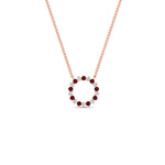 Load image into Gallery viewer, round-open-circle-1-carat-ruby-pendant-in-FDPD11271GRUDR-1.00CT-NL-RG
