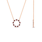 Load image into Gallery viewer, round-open-circle-1-carat-ruby-pendant-in-FDPD11271GRUDR-1.00CT-NL-RG
