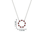 Load image into Gallery viewer, round-open-circle-1-carat-ruby-pendant-in-FDPD11271GRUDR-1.00CT-NL-WG
