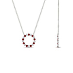 Load image into Gallery viewer, round-open-circle-1-carat-ruby-pendant-in-FDPD11271GRUDR-1.00CT-NL-WG
