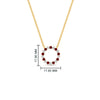 Load image into Gallery viewer, round-open-circle-1-carat-ruby-pendant-in-FDPD11271GRUDR-1.00CT-NL-YG