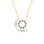 Load image into Gallery viewer, round-open-circle-1-carat-ruby-pendant-in-FDPD11271GRUDR-1.00CT-NL-YG

