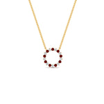 Load image into Gallery viewer, round-open-circle-1-carat-ruby-pendant-in-FDPD11271GRUDR-1.00CT-NL-YG
