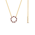 Load image into Gallery viewer, round-open-circle-1-carat-ruby-pendant-in-FDPD11271GRUDR-1.00CT-NL-YG
