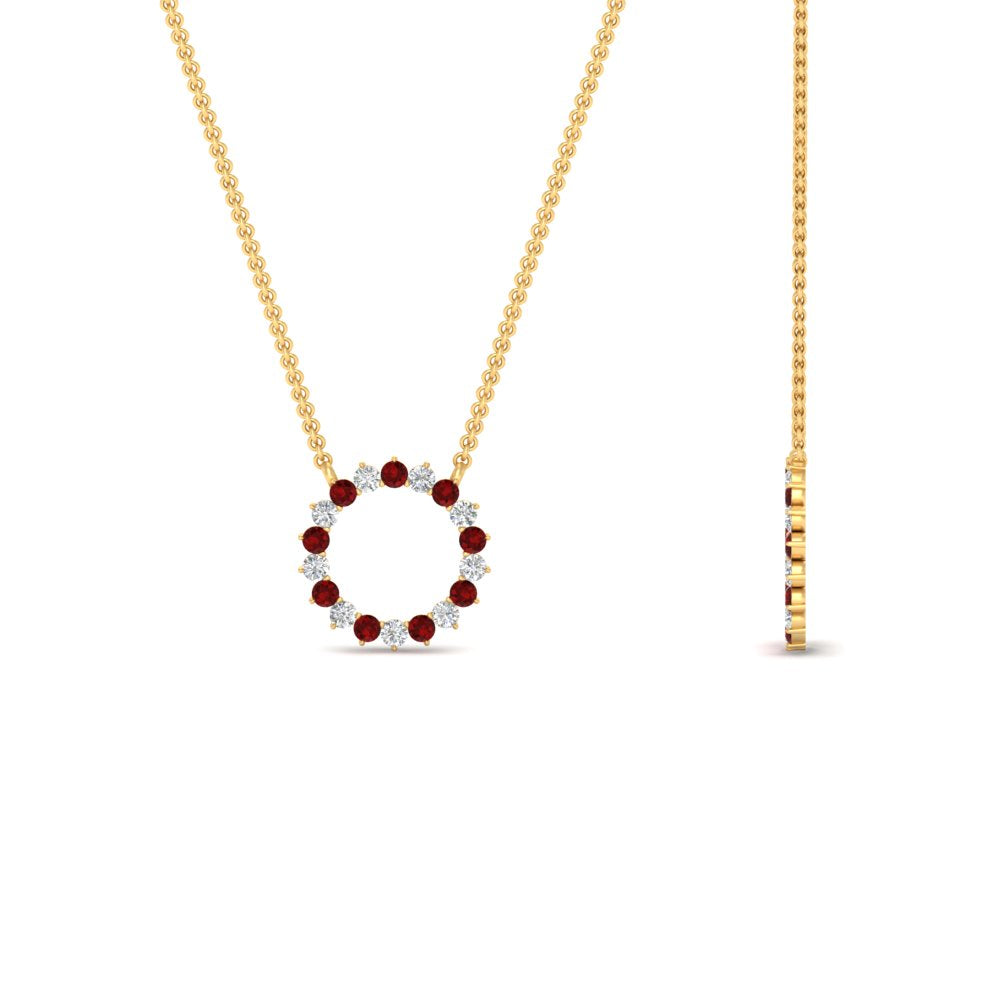 round-open-circle-1-carat-ruby-pendant-in-FDPD11271GRUDR-1.00CT-NL-YG
