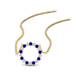 Load image into Gallery viewer, round-open-circle-1-carat-sapphire-pendant-in-FDPD11271GSABL-1.00CT-NL-YG
