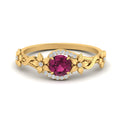 Thumbnail 28 - round-pink-sapphire-and-diamond-flower-engagement-ring-in-FD10057RORGSADRPIANGLE3-NL-YG-GS