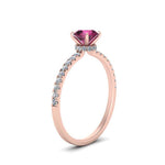 Load image into Gallery viewer, round-pink-sapphire-and-halo-engagement-ring-in-rose-gold-FD9168RORGSADRPI-NL-RG-GS.jpg