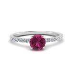 Load image into Gallery viewer, round-pink-sapphire-and-halo-engagement-ring-in-white-gold-FD9168RORGSADRPI-NL-WG-GS.jpg