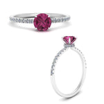 Load image into Gallery viewer, round-pink-sapphire-and-halo-engagement-ring-in-white-gold-FD9168RORGSADRPI-NL-WG-GS.jpg