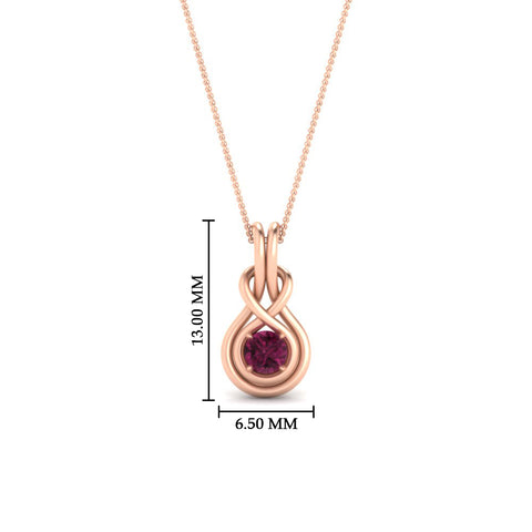 round-pink-sapphire-solitaire-infinity-knot-pendant-in-rose-gold