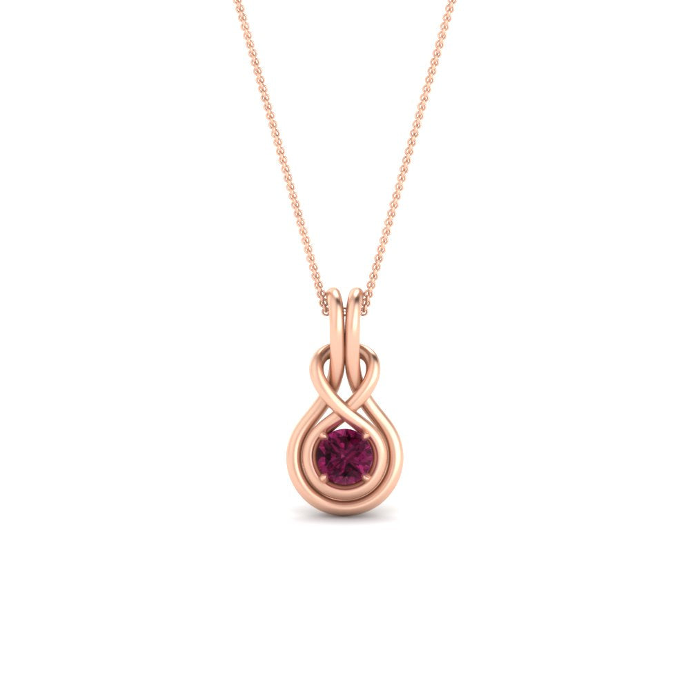 round-pink-sapphire-solitaire-infinity-knot-pendant-in-rose-gold