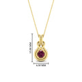 Thumbnail 43 - round-pink-sapphire-solitaire-infinity-knot-pendant-in-yellow-gold