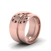 Load image into Gallery viewer, round-red-ruby-wedding-band-with-white-diamond-in-14K-rose-gold-FD1144BGRUDR-NL-RG.jpg