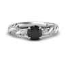 Load image into Gallery viewer, round-rope-black-diamond-engagement-ring-in-white-gold-FD9127RORGBK-NL-WG-GS.jpg