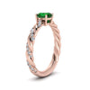 Load image into Gallery viewer, round-rope-emerald-engagement-ring-in-rose-gold-FD9127RORGEM-NL-RG-GS.jpg