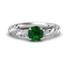 Load image into Gallery viewer, round-rope-emerald-engagement-ring-in-white-gold-FD9127RORGEM-NL-WG-GS.jpg