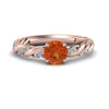 Load image into Gallery viewer, round-rope-orange-sapphire-engagement-ring-in-rose-gold-FD9127RORGOS-NL-RG-GS.jpg