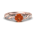 Load image into Gallery viewer, round-rope-orange-sapphire-engagement-ring-in-rose-gold-FD9127RORGOS-NL-RG-GS.jpg
